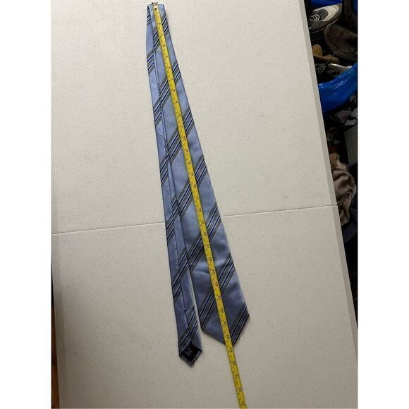 Gucci Blue, Pattern Print Silk Patterned Tie - Picture 4 of 7